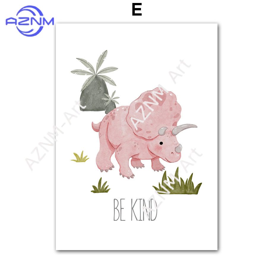 1PC/6PCS Dinosaur Inspirationa - Baby Nursery Quotes Wall Art のレビューと価格
