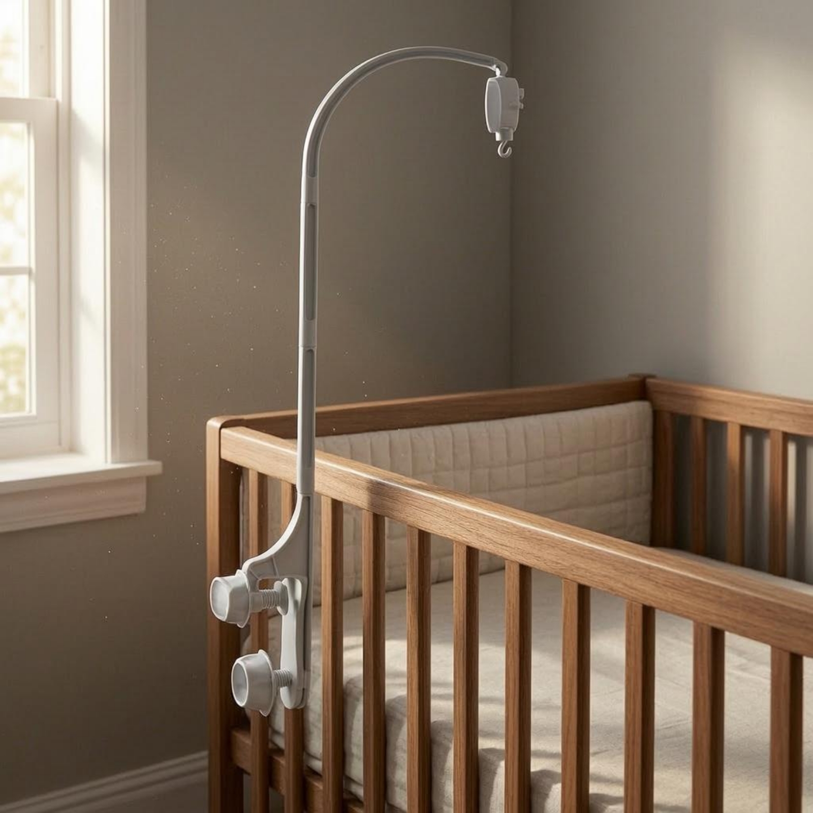 Baby Crib Mobile Stand White C - Baby Nursery Crib のレビューと価格