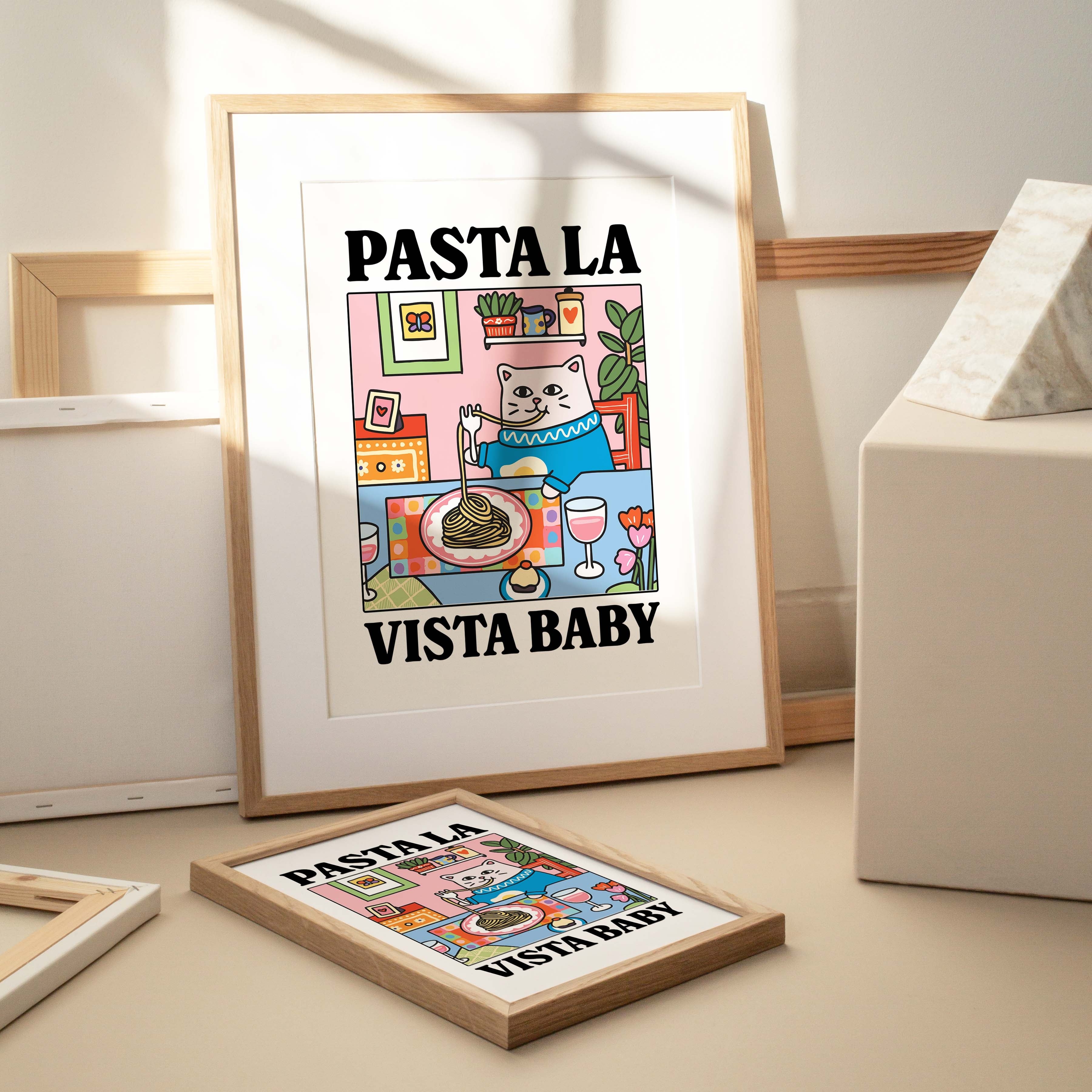 Pasta La Vista Baby Cartoon Ca - Baby Nursery Wall Art のレビューと価格