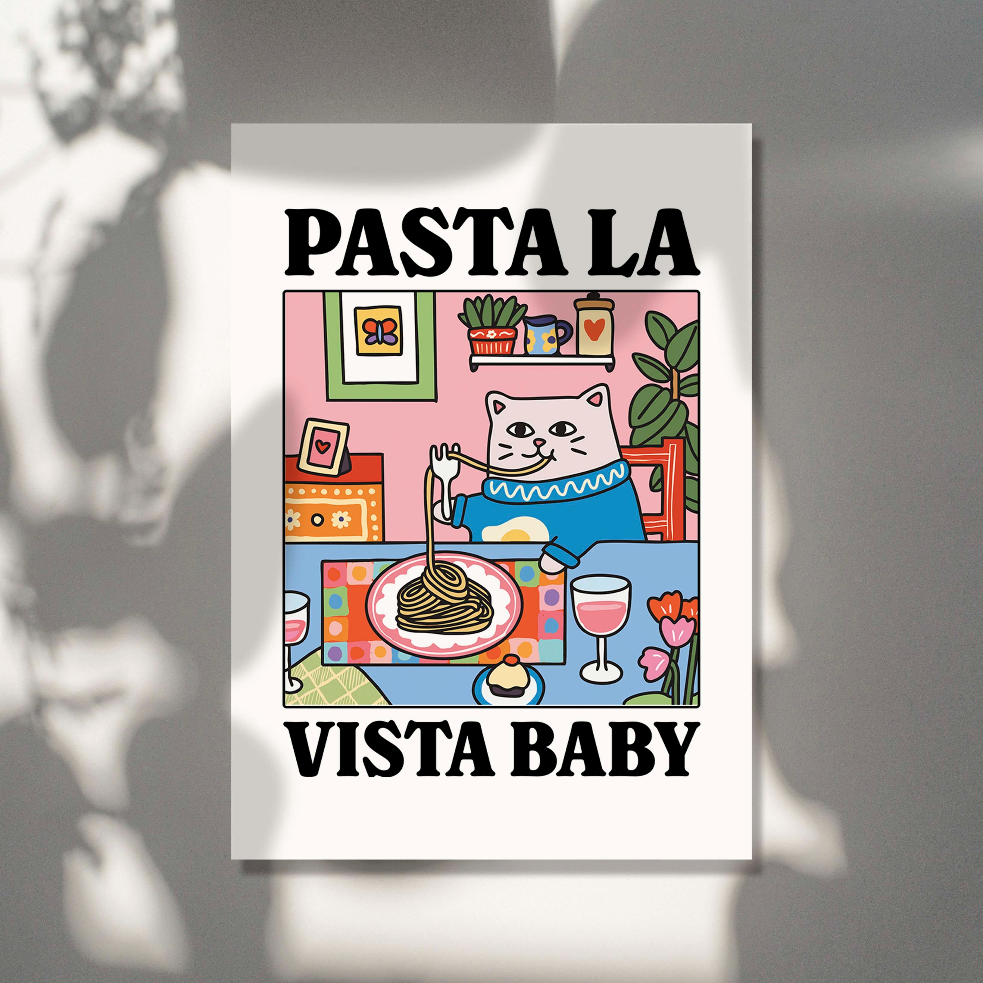 Pasta La Vista Baby Cartoon Ca - Baby Nursery Wall Art のレビューと価格