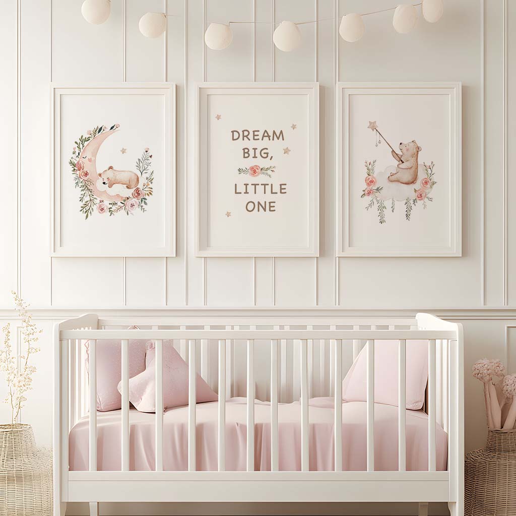 Nursery Flower Wall Art, Cute  - Baby Nursery Quotes Wall Art のレビューと価格