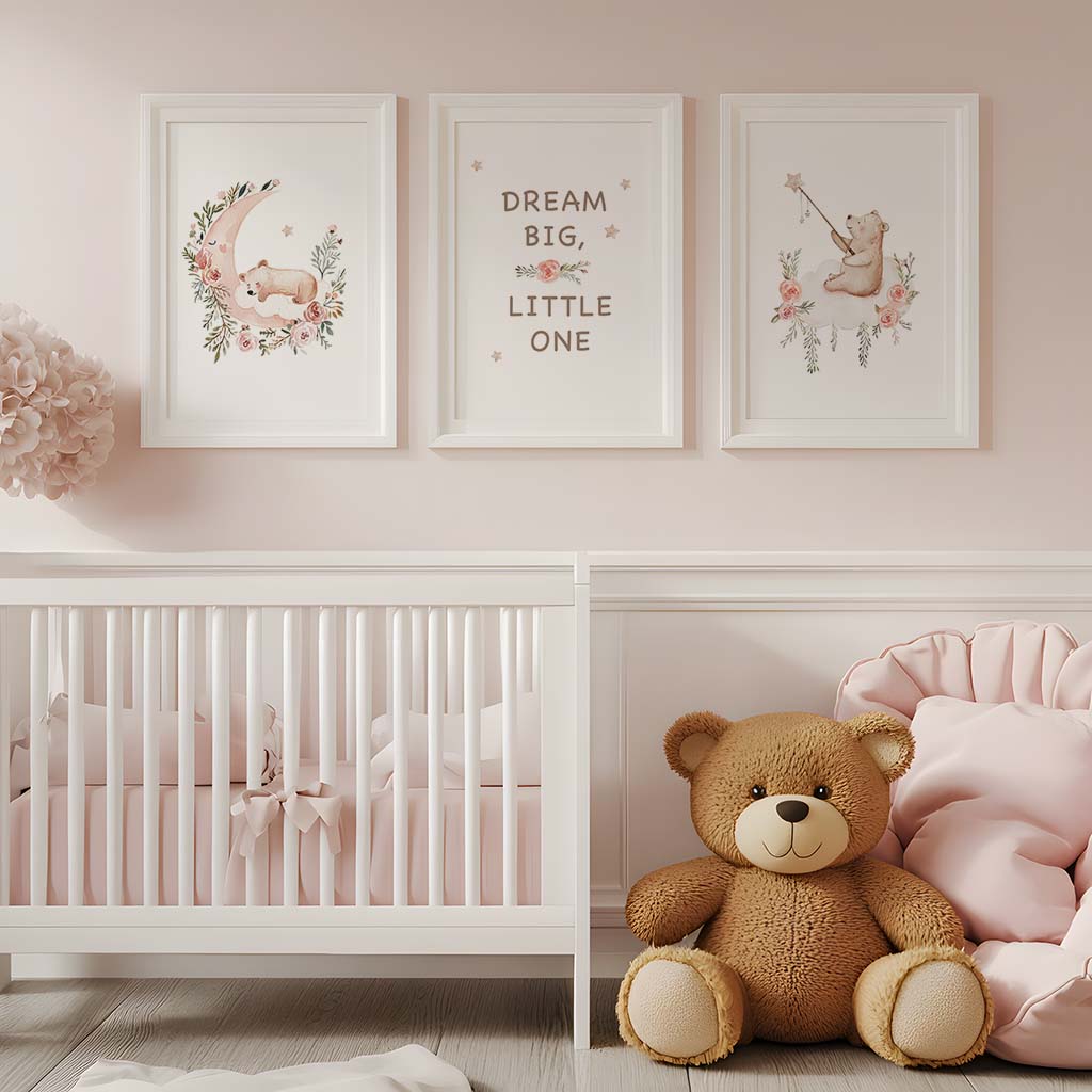 Nursery Flower Wall Art, Cute  - Baby Nursery Quotes Wall Art のレビューと価格