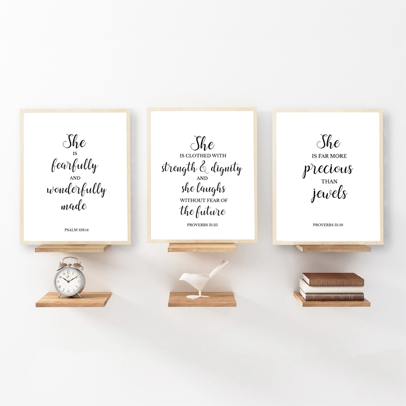Bible Verses Quote Christian W - Baby Nursery Quotes Wall Art のレビューと価格