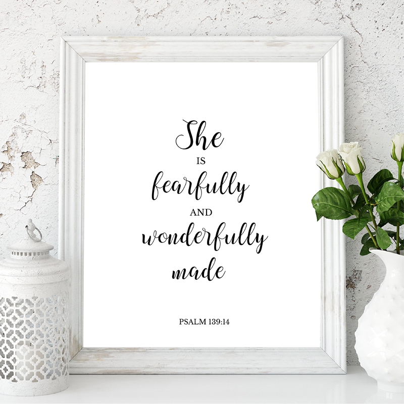 Bible Verses Quote Christian W - Baby Nursery Quotes Wall Art のレビューと価格
