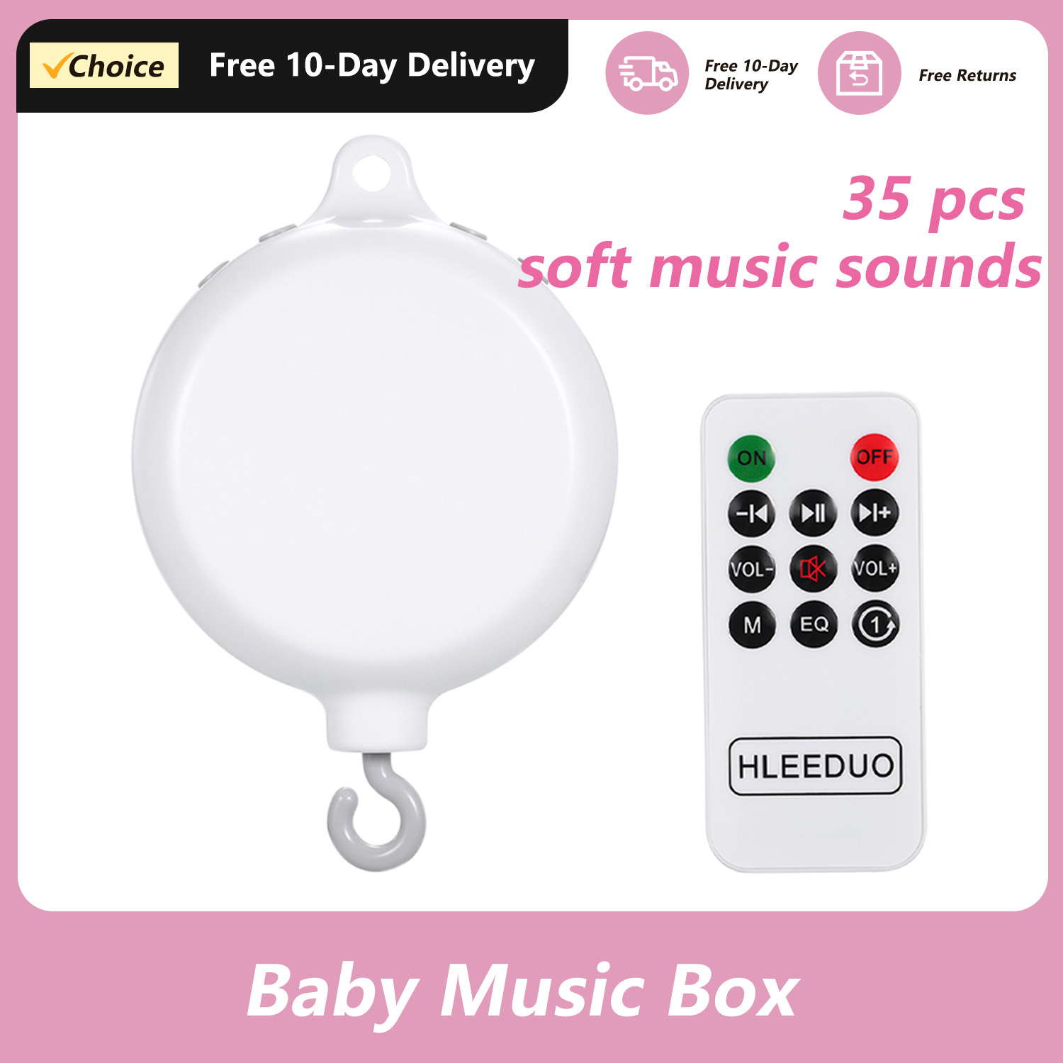 Rotary Baby Crib Bed Toy Music - Crib Mobile Musical のレビューと価格