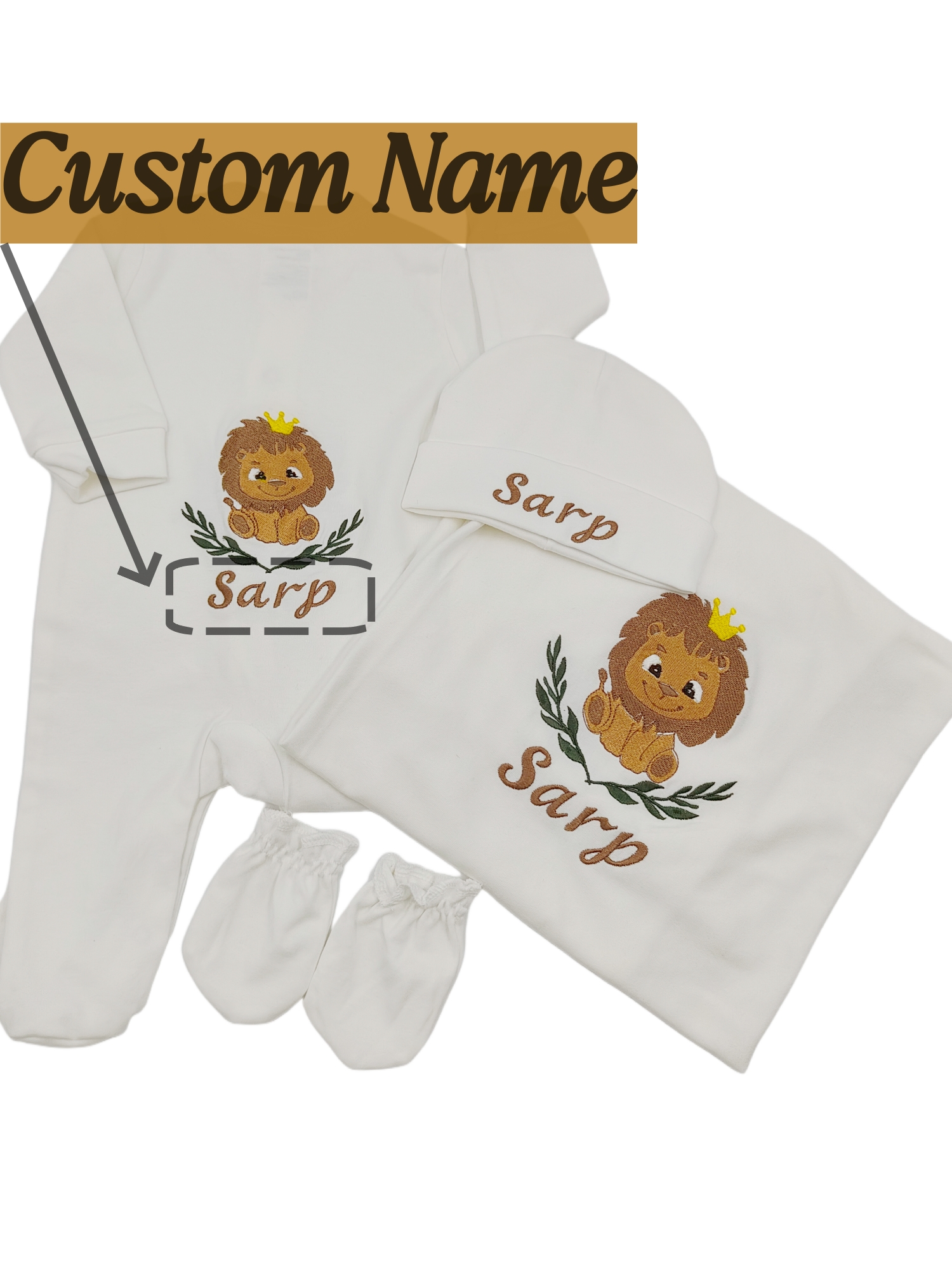 4pcs Newborn Baby Outfit Set E - Baby Nursery Outfits のレビューと価格