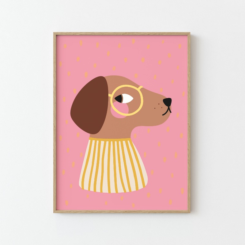 Cartoon Cute Animals Illustrat - Baby Nursery Wall Art のレビューと価格