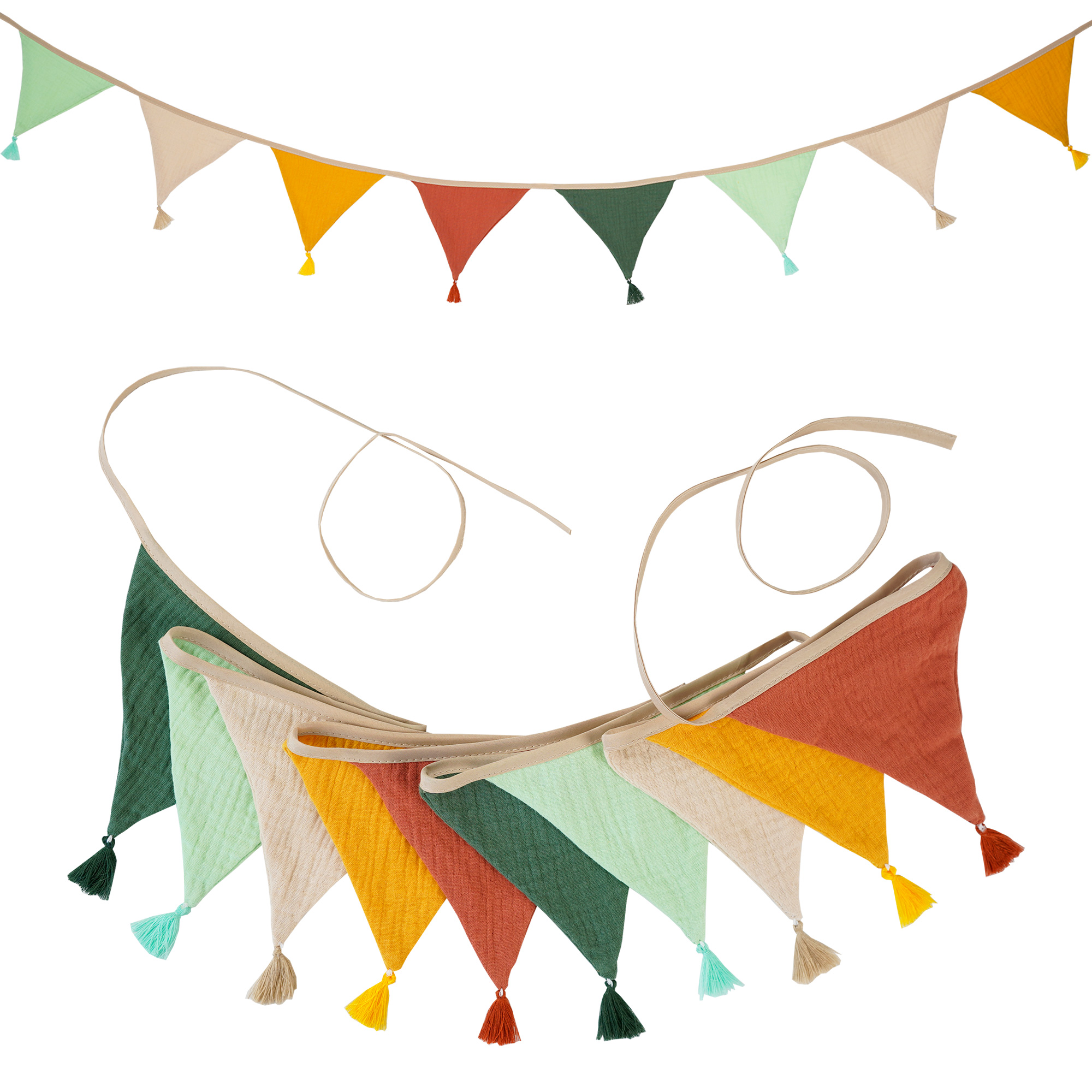 2.6M/8.5FT Nursery Fabric Bunt - Baby Nursery Garland のレビューと価格