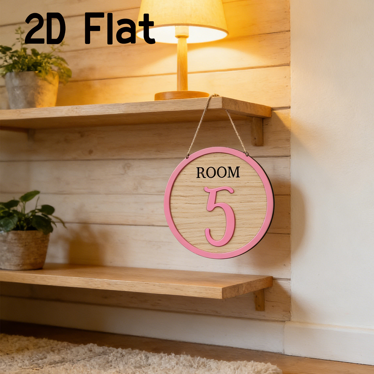 1Pc Cutom Pink Room Number Woo - Baby Nursery Usa のレビューと価格