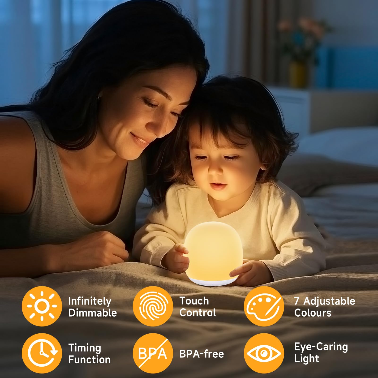 Nursery Night Lamp Baby Night  - Baby Nursery Colors のレビューと価格