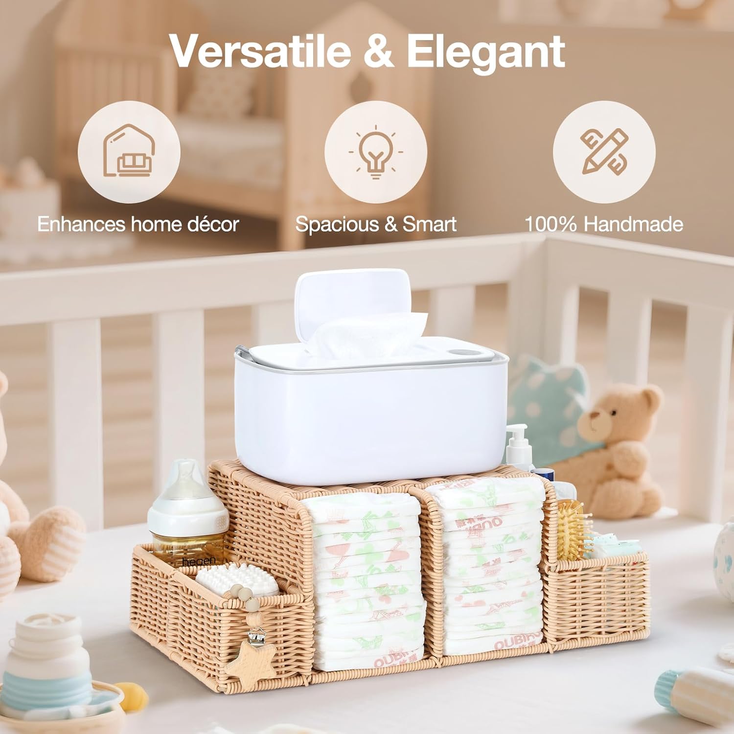 Diaper Caddy Organizer, Hand R - Baby Nursery Essentials のレビューと価格