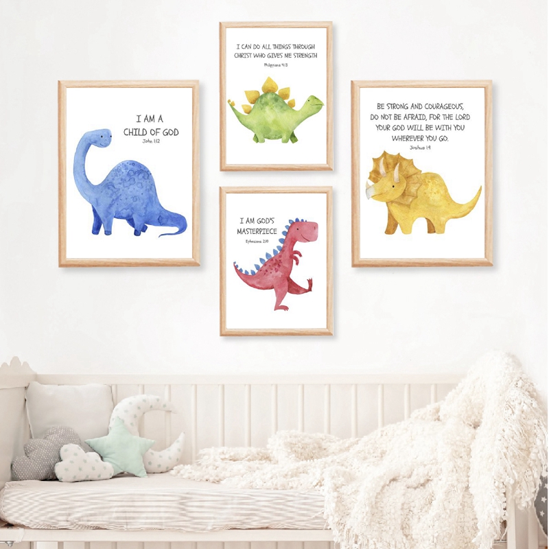 Kid's Bible Verse Quote Prints - Baby Nursery Quotes Wall Art のレビューと価格