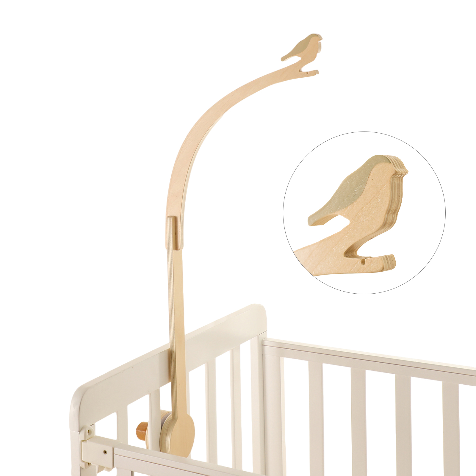 Baby Wooden Little Birdie Bed  - Crib Mobile Musical のレビューと価格