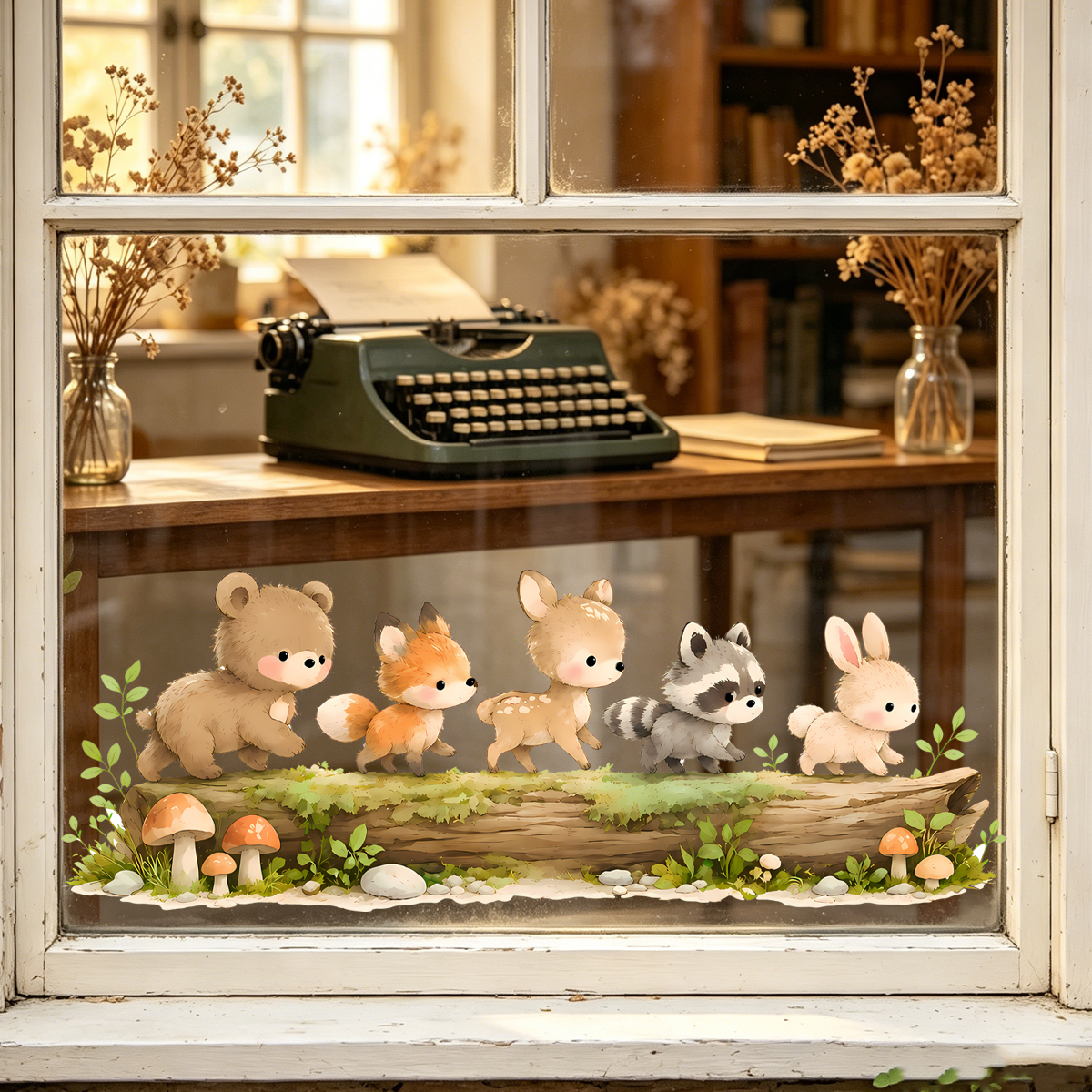 Nursery Forest Animals Window  - Baby Nursery Stickers のレビューと価格