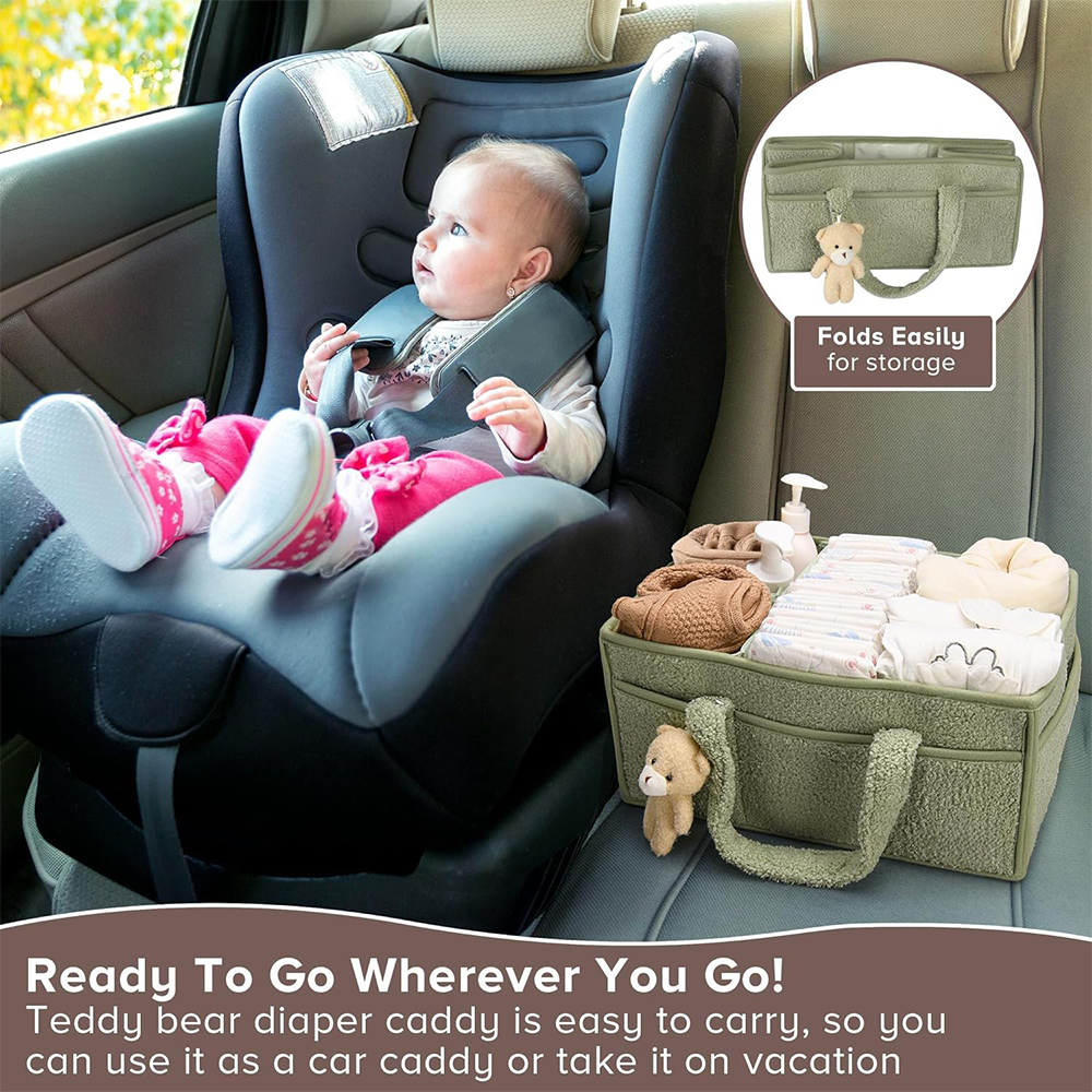PANGDUBE Plush Diaper Stackers - Diaper Caddy Organizer のレビューと価格