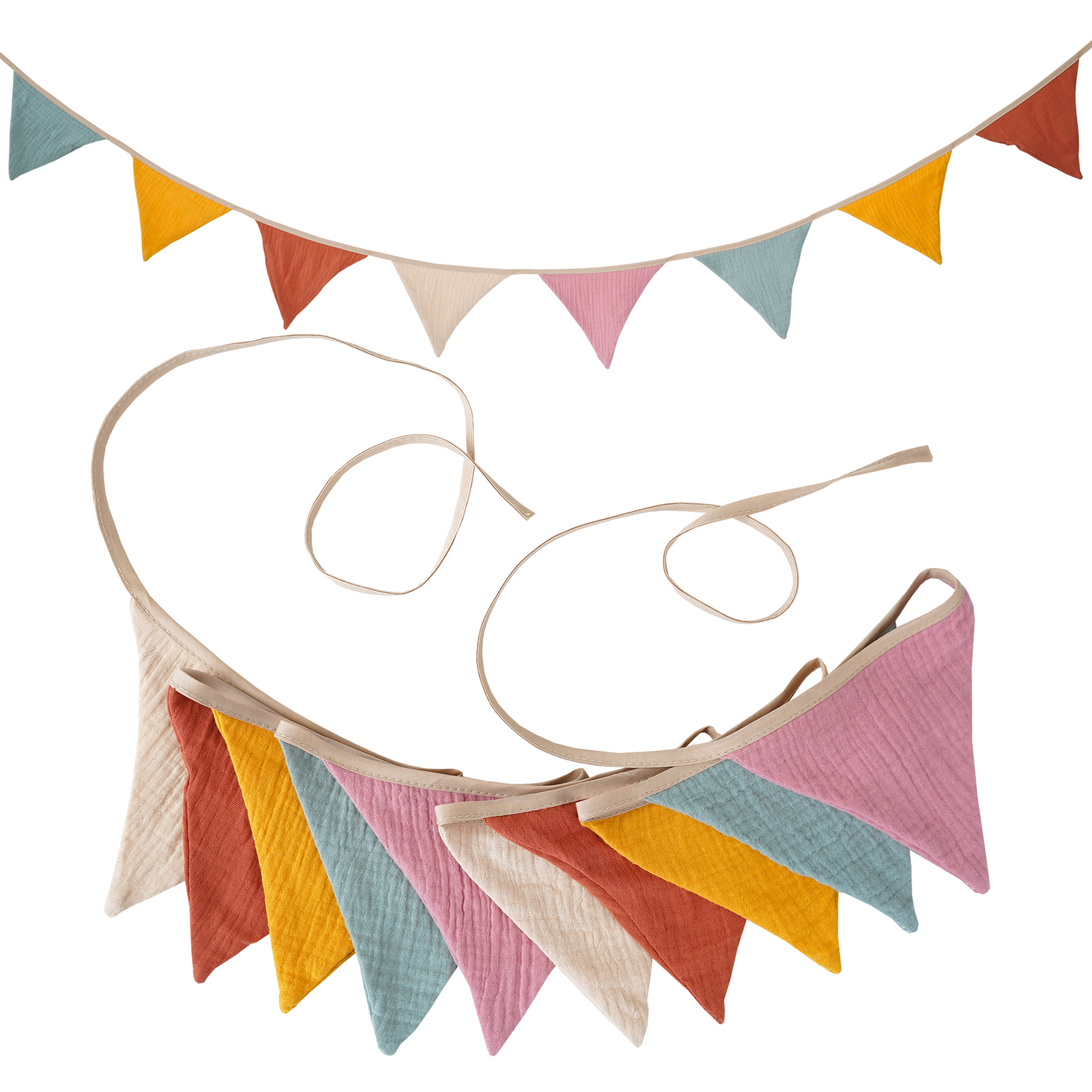 2.6M Nursery Fabric Bunting 10 - Baby Nursery Garland のレビューと価格