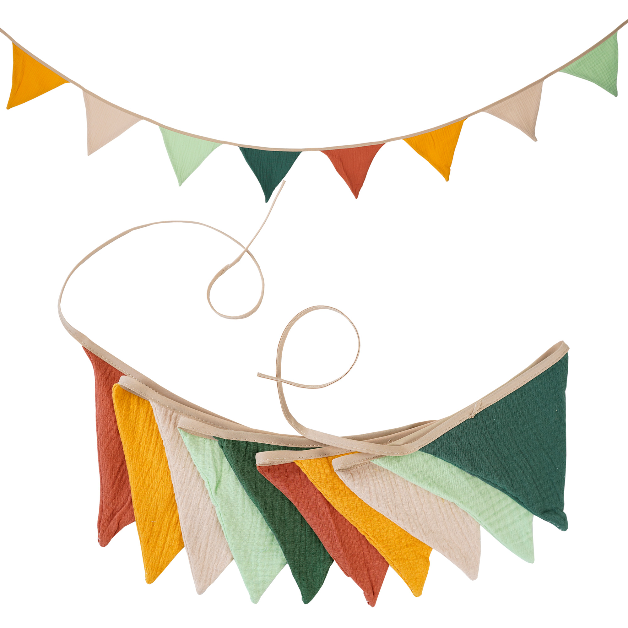 2.6M Nursery Fabric Bunting 10 - Baby Nursery Garland のレビューと価格
