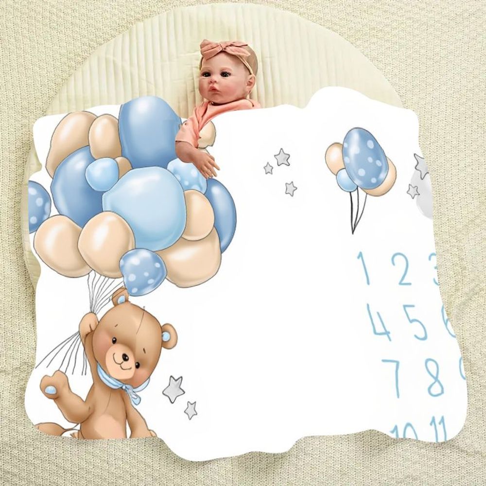 Baby Blanket with Cute Cartoon - Baby Nursery Colors のレビューと価格