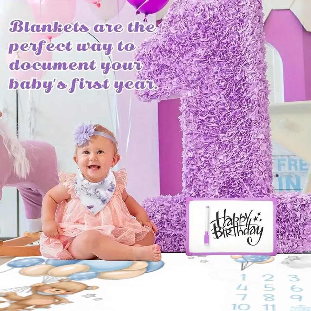 Baby Blanket with Cute Cartoon - Baby Nursery Colors のレビューと価格