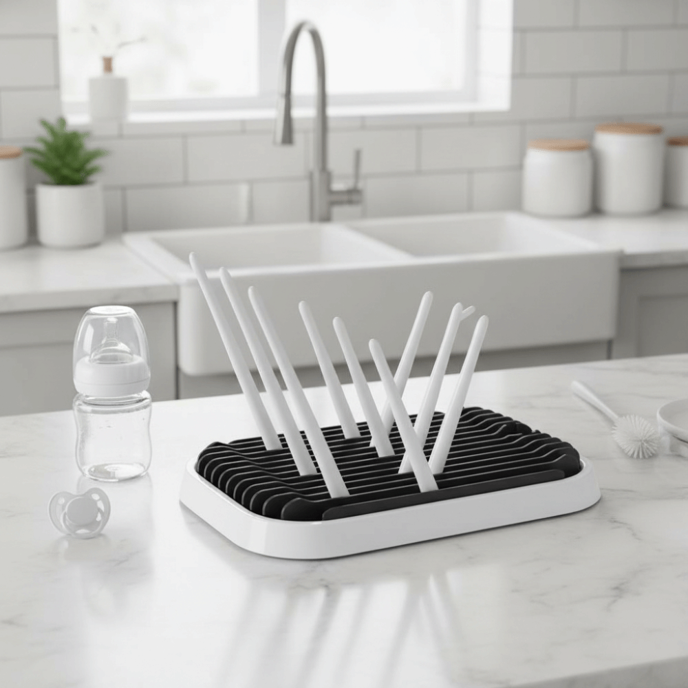 Foldable Baby Bottle Drying Ra - Baby Nursery Essentials のレビューと価格