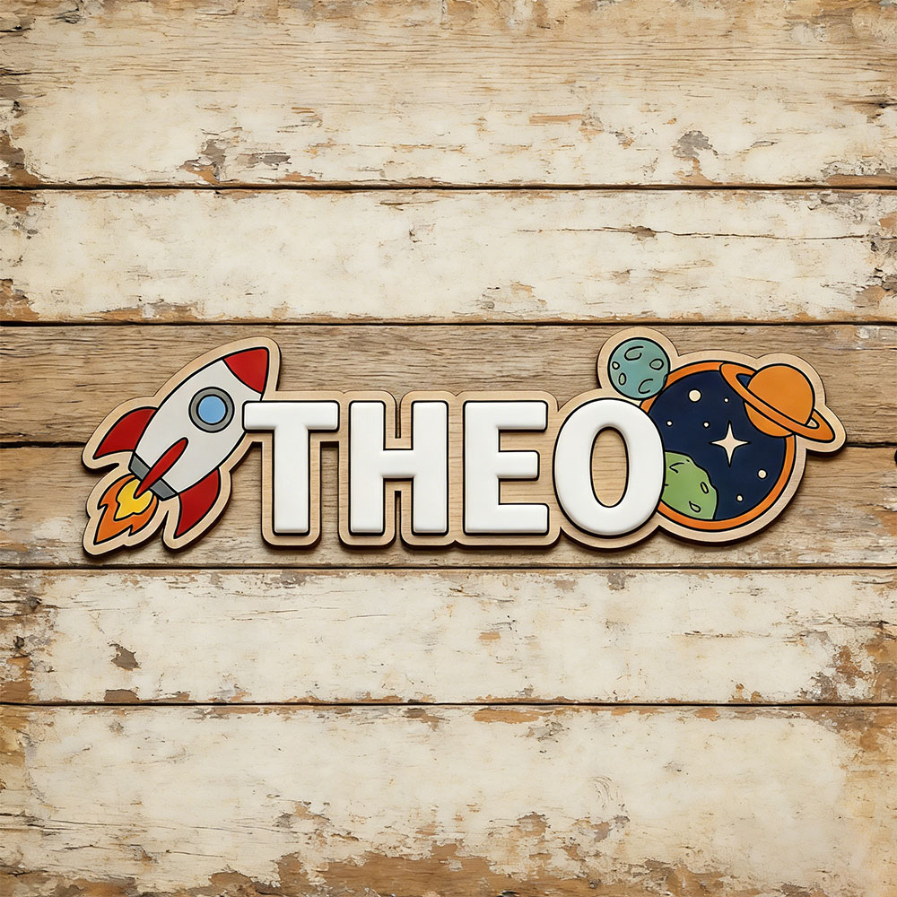 Personalized Space Rocket Name - Baby Nursery Usa のレビューと価格