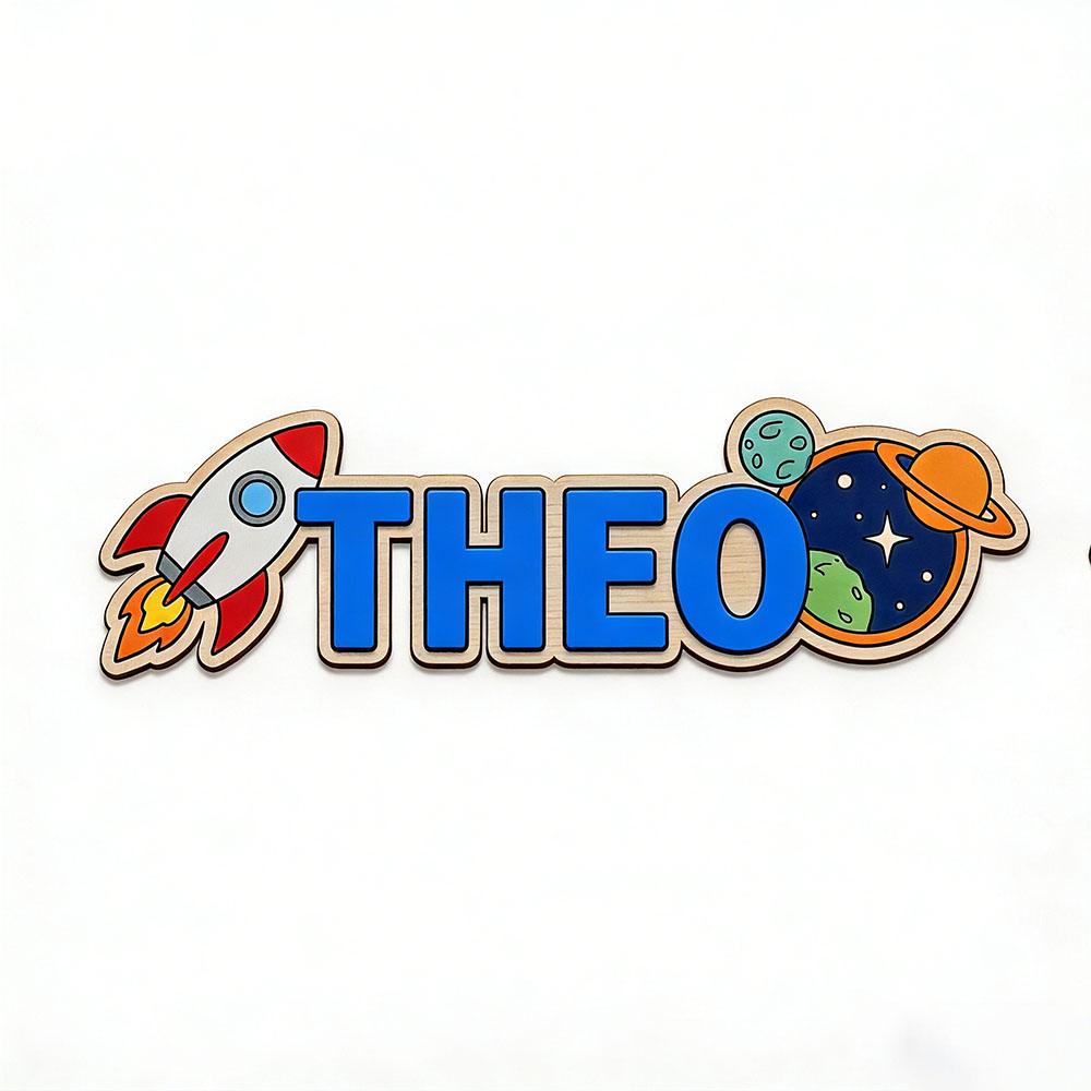 Personalized Space Rocket Name - Baby Nursery Usa のレビューと価格