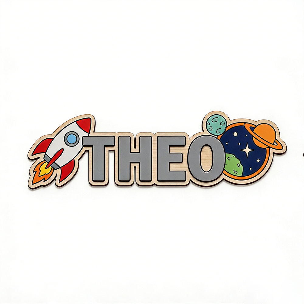 Personalized Space Rocket Name - Baby Nursery Usa のレビューと価格