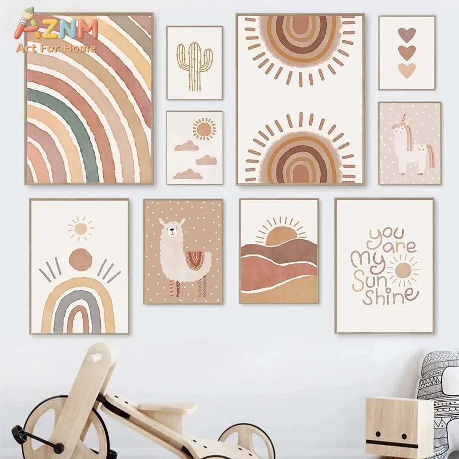 AZNM Boho Nursery Unframed Can - Baby Nursery You Are My Sunshine のレビューと価格