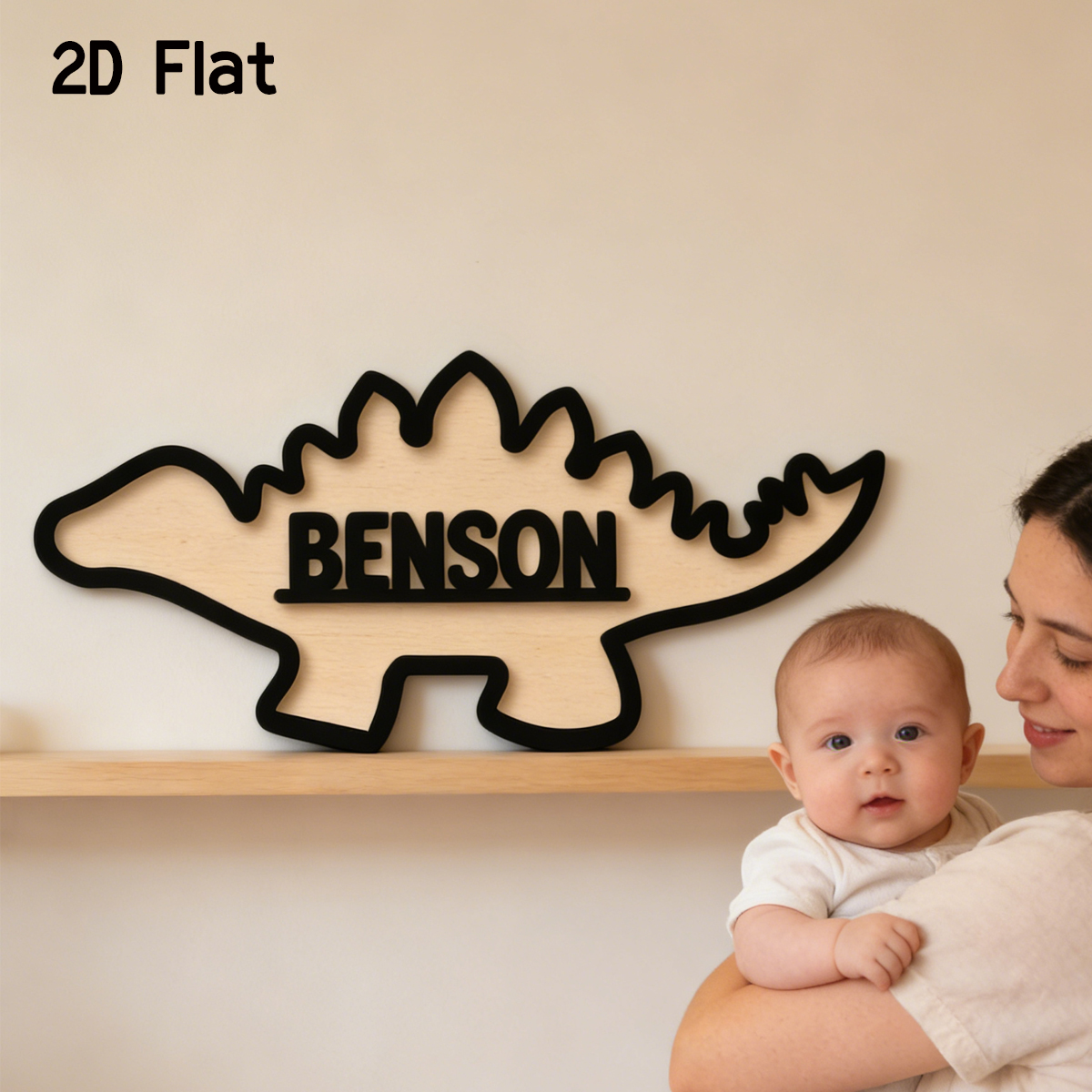 1Pc Cutom Dinosaur Wooden Acry - Baby Nursery Usa のレビューと価格