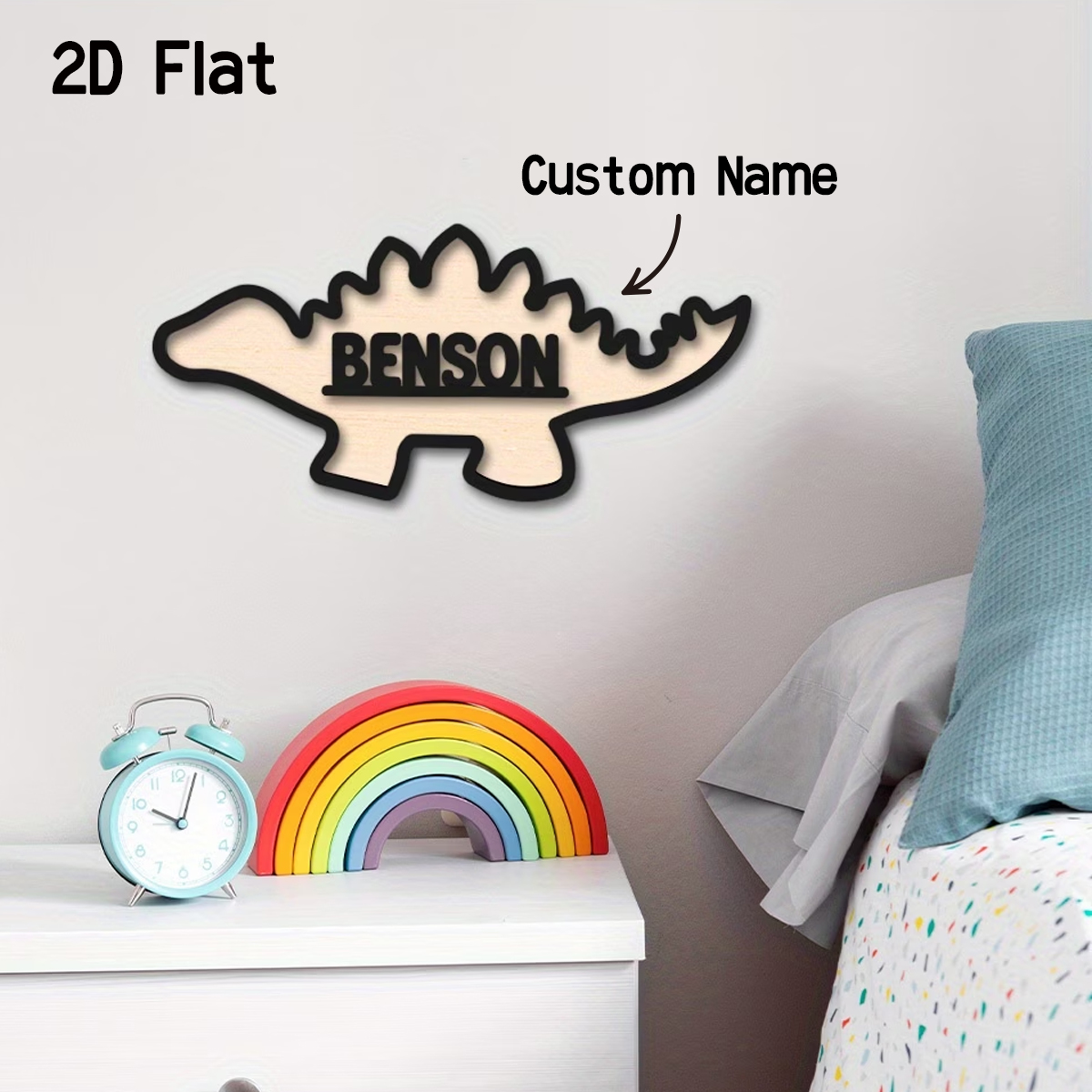 1Pc Cutom Dinosaur Wooden Acry - Baby Nursery Usa のレビューと価格