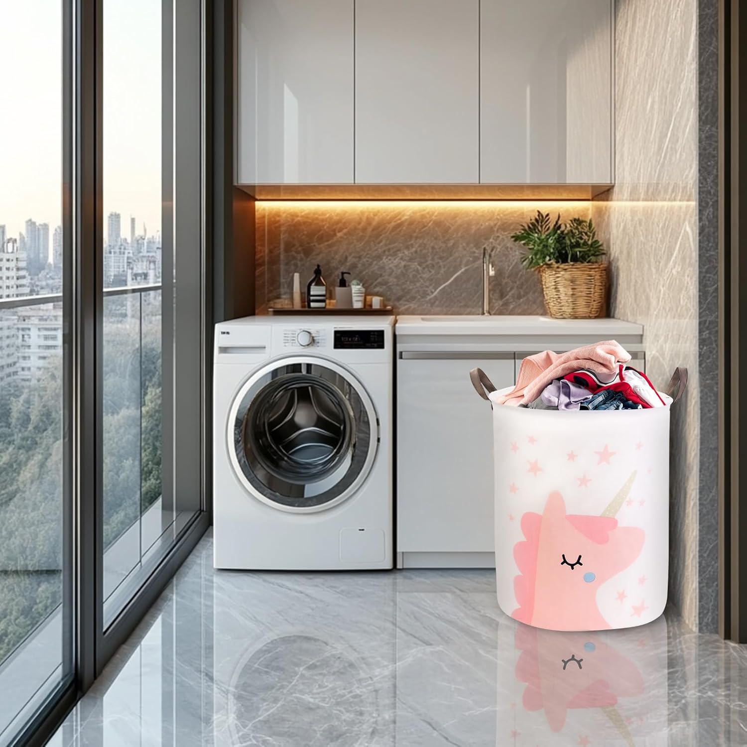 Kids Laundry Basket for Girls  - Baby Nursery Laundry Basket のレビューと価格