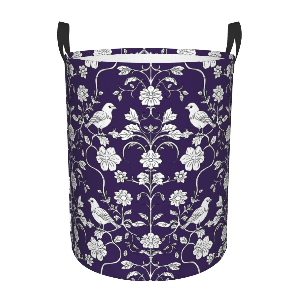 Birds And Flowers Pattern Laun - Baby Nursery Laundry Basket のレビューと価格