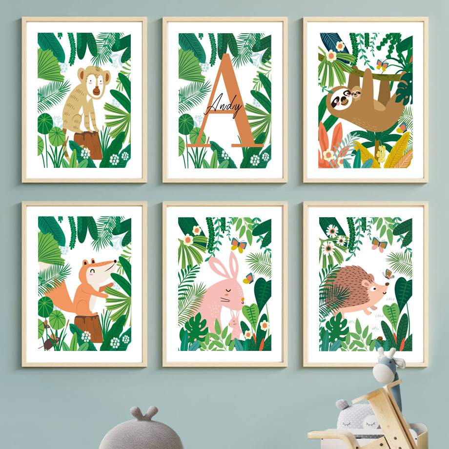 Jungle Safari Nursery Wall Art - Baby Nursery Colors のレビューと価格