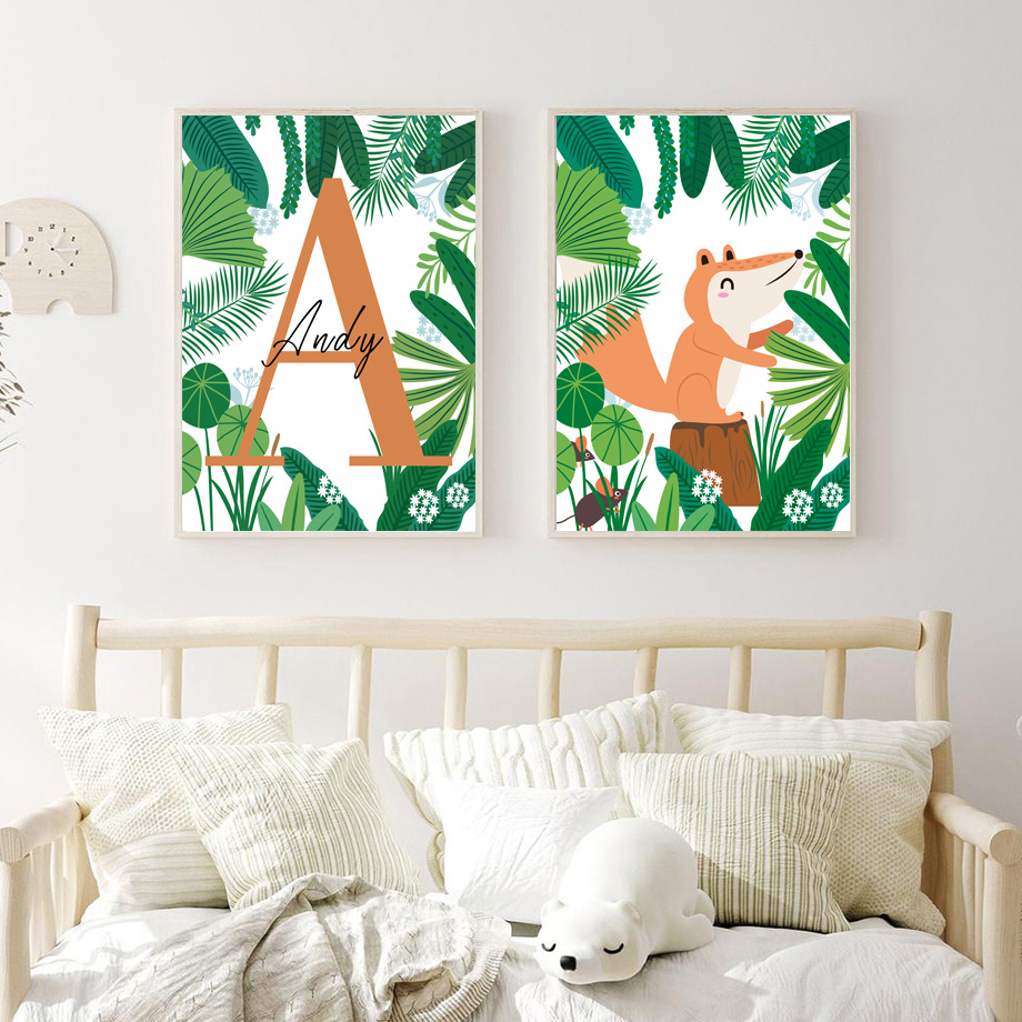 Jungle Safari Nursery Wall Art - Baby Nursery Colors のレビューと価格