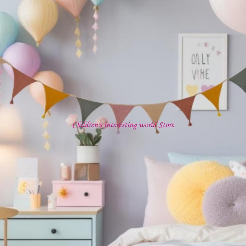 Easy Hanging Bunting Garland V - Baby Nursery Garland のレビューと価格
