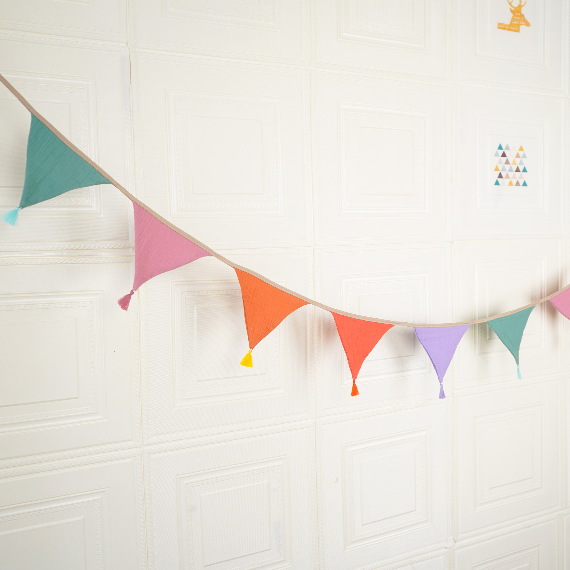 2.6M/8.5FT Nursery Candy Fabri - Baby Nursery Garland のレビューと価格