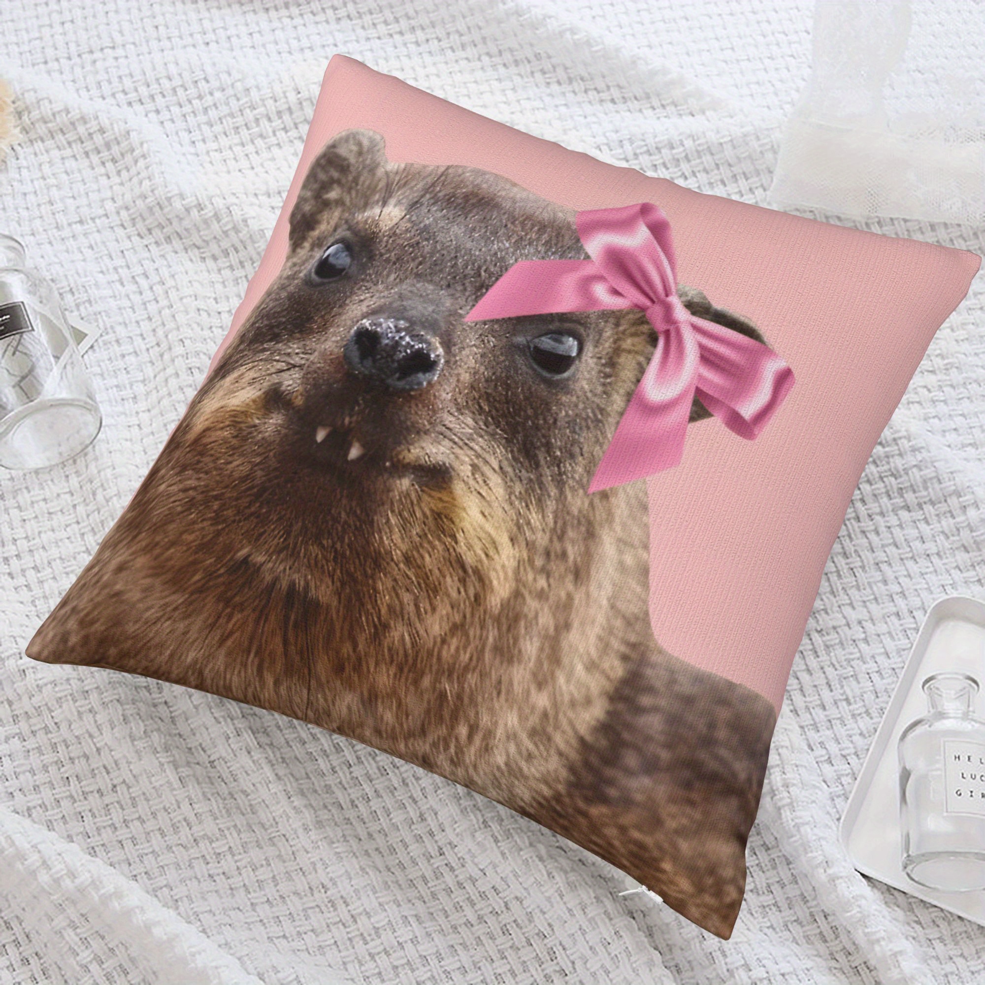 Cute Raccoon Pillowcase Nurser - Baby Nursery Cushion のレビューと価格