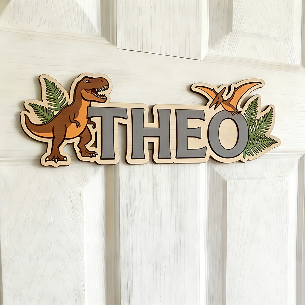 Personalized Dinosaur Name Sig - Baby Nursery Usa のレビューと価格