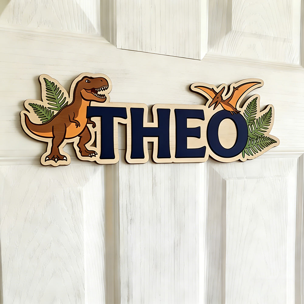 Personalized Dinosaur Name Sig - Baby Nursery Usa のレビューと価格