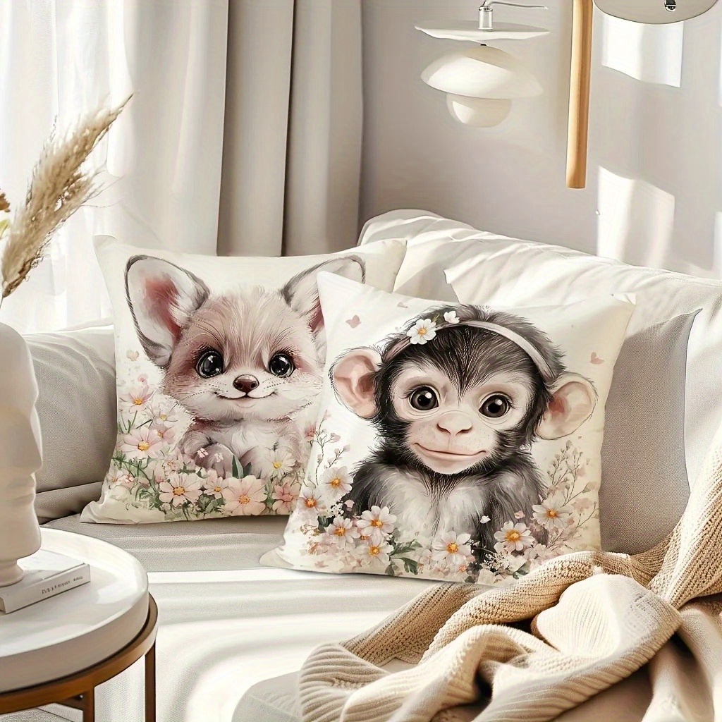 Cute Baby Farm Animal Throw Pi - Baby Nursery Cushion のレビューと価格