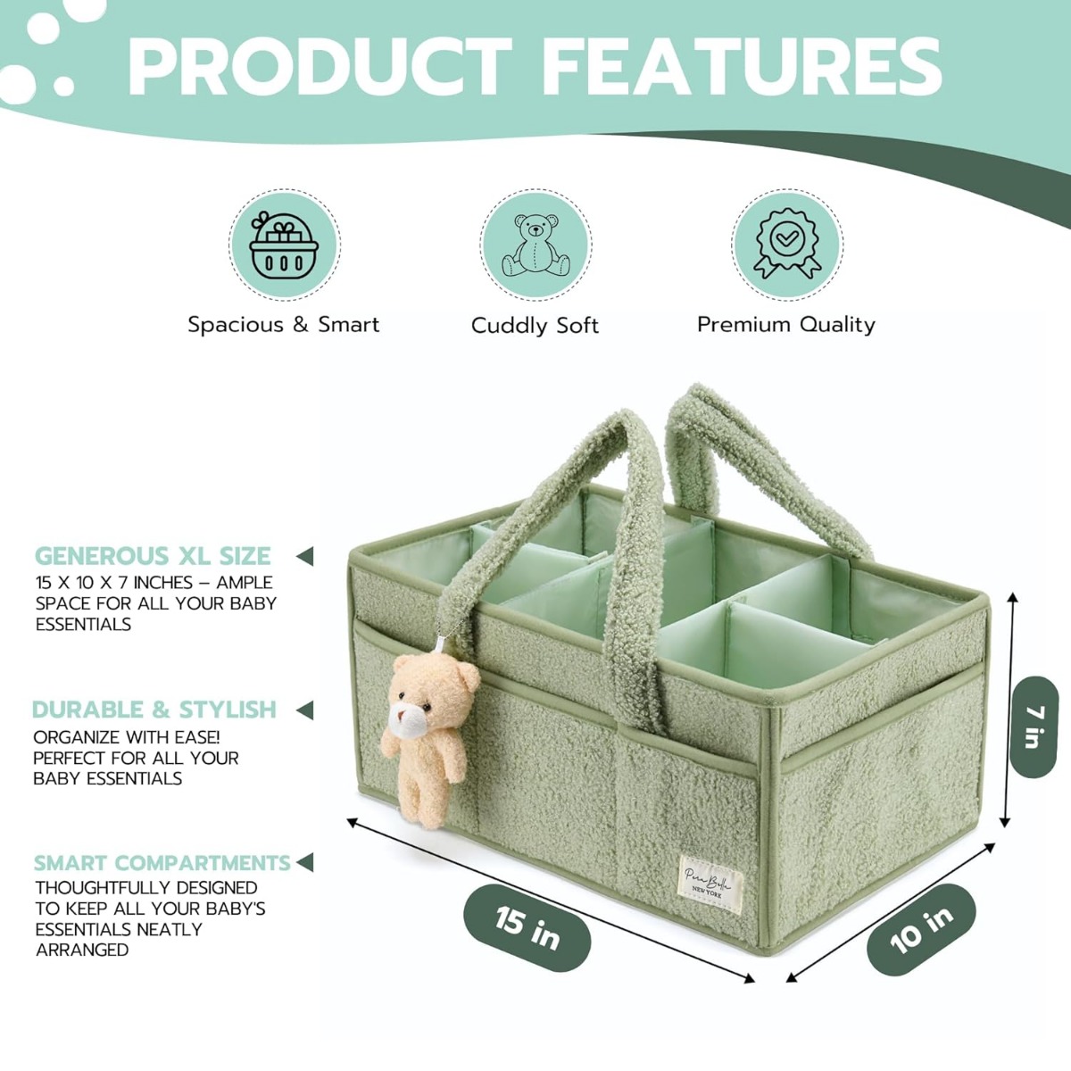Baby Diaper Caddy Organizer, N - Baby Nursery Essentials のレビューと価格
