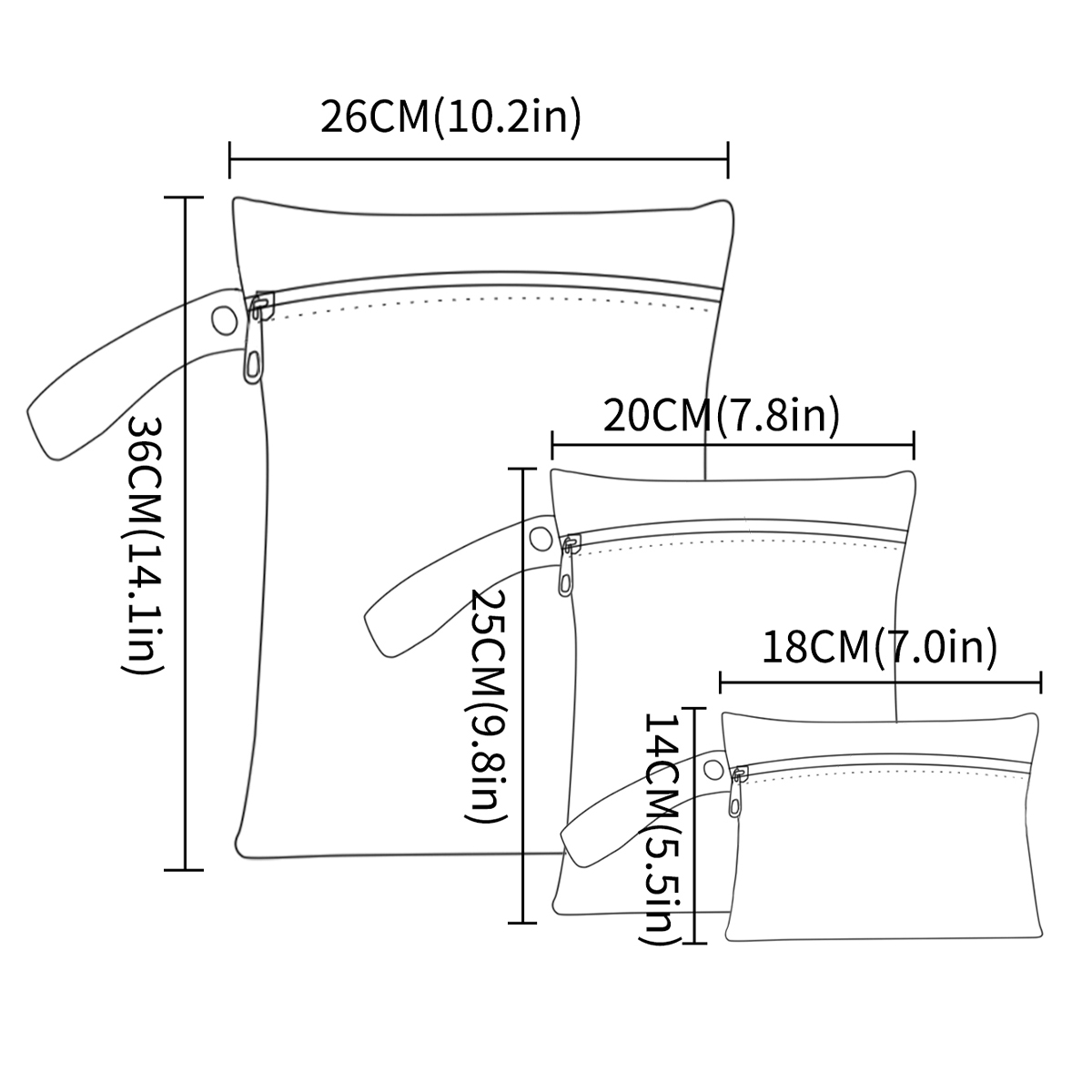 3Pcs/S Different Size Waterpro - Diaper Caddy Organizer のレビューと価格