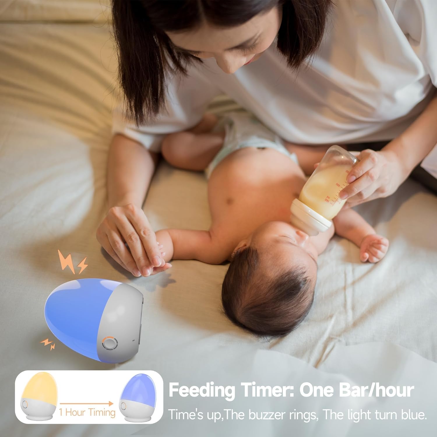 Touch Egg Night Light for Baby - Baby Nursery Colors のレビューと価格