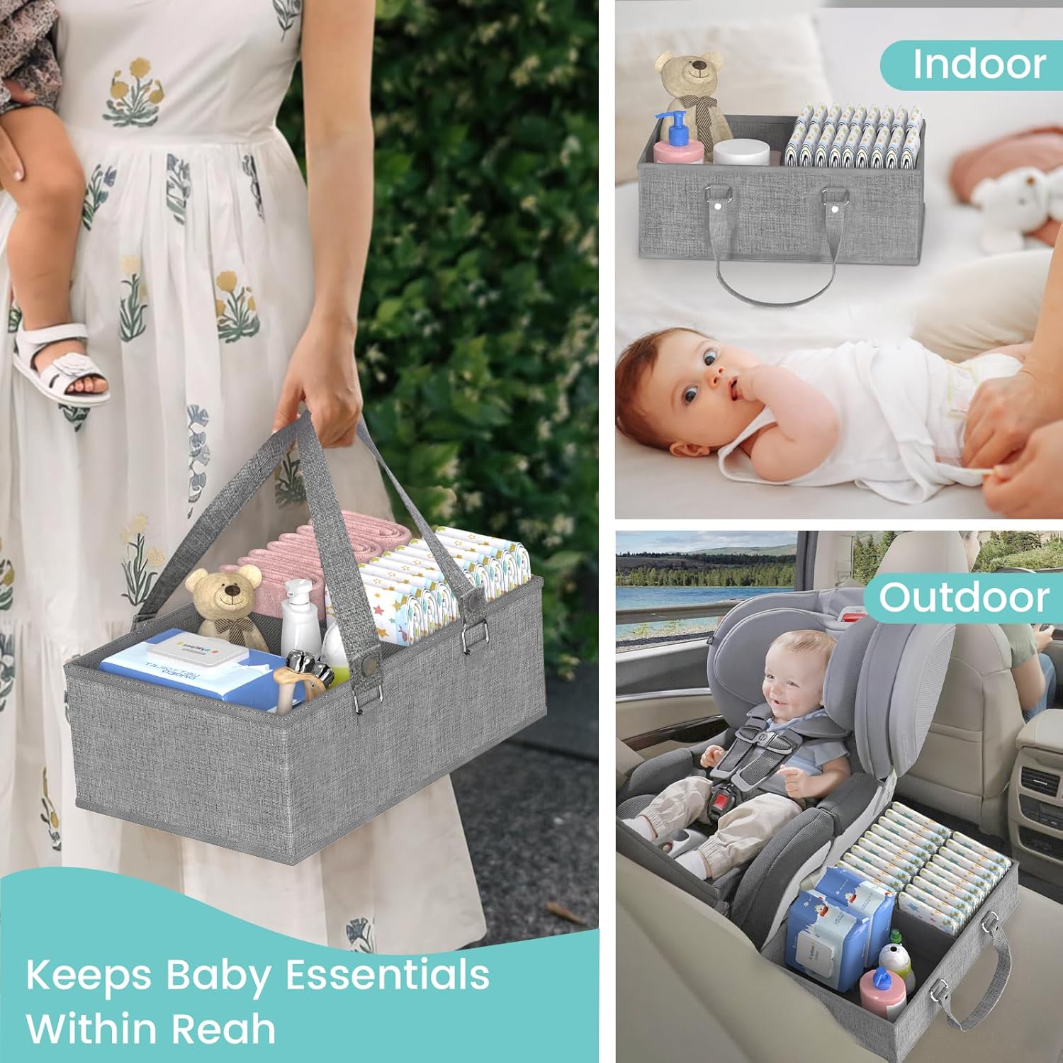 2IN1 Baby Diaper Caddy Organiz - Baby Nursery Essentials のレビューと価格