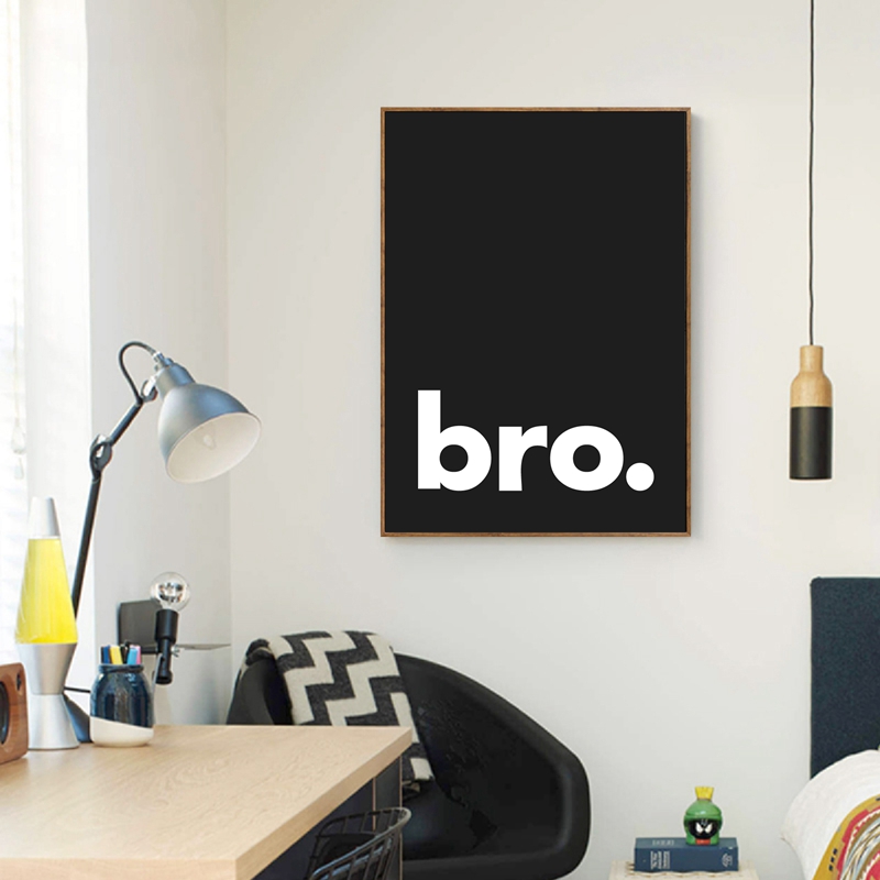 Bro. Print Minimalist Typograp - Baby Nursery Quotes Wall Art のレビューと価格