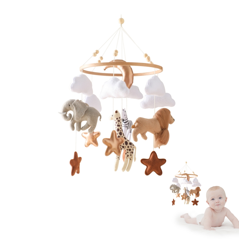 Crib Mobile Bed Bell Wooden Ba - Crib Mobile Musical のレビューと価格