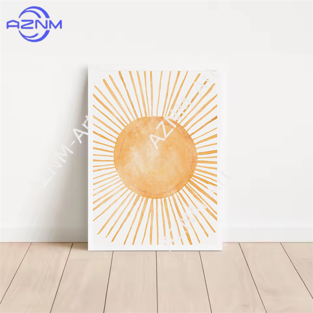 Boho Rainbow Sun Posters Abstr - Baby Nursery You Are My Sunshine のレビューと価格