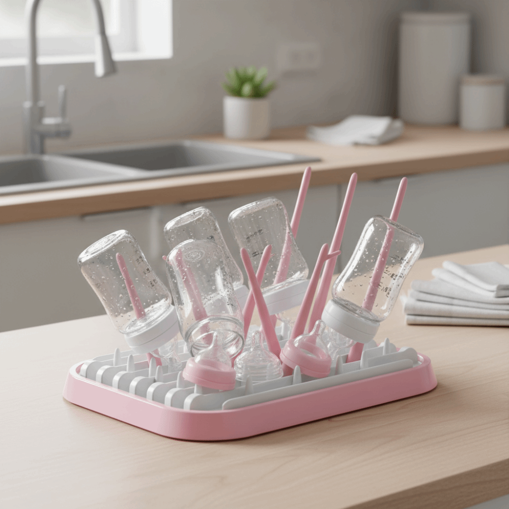 Foldable Baby Bottle Drying Ra - Baby Nursery Essentials のレビューと価格