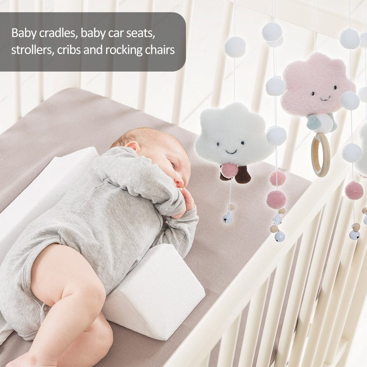 Mobile Wind Chimes with Cloud  - Crib Mobile Musical のレビューと価格