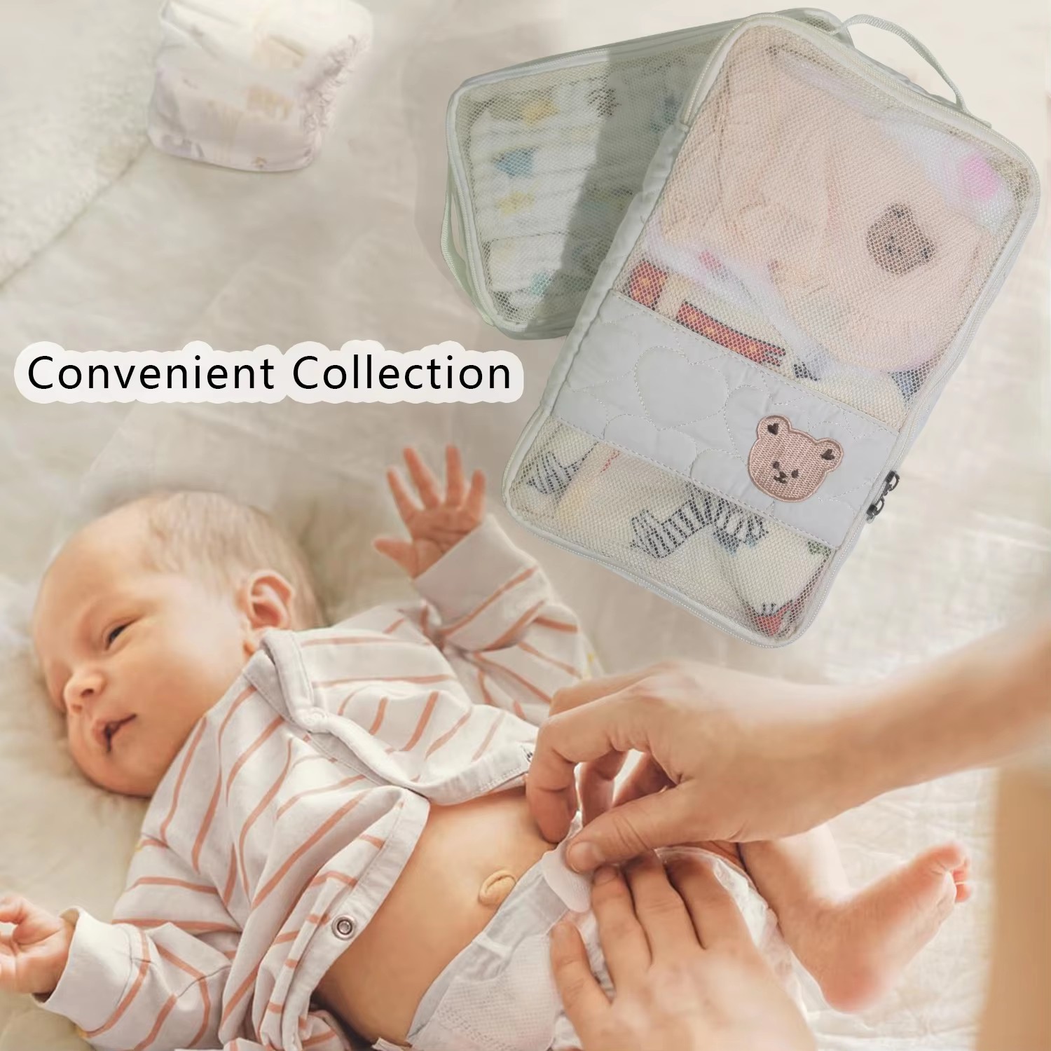Portable Baby Diaper Bag Water - Diaper Caddy Organizer のレビューと価格